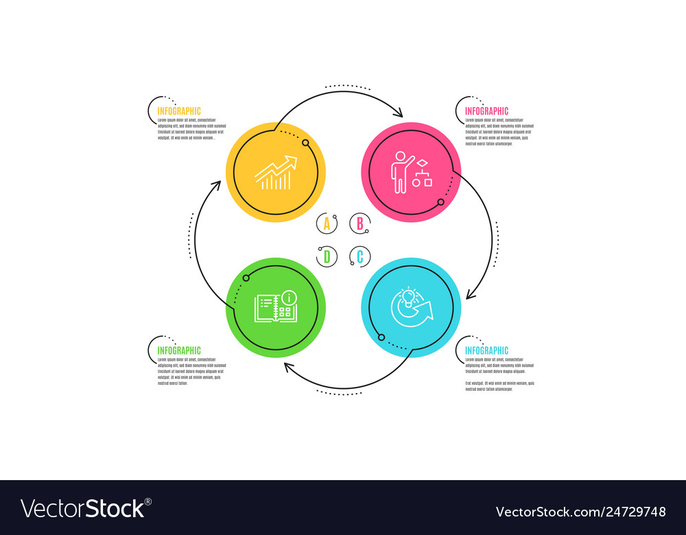 Algorithm Nachfragekurve und Instruktion Info Icons vector image Algorithm Nachfragekurve und Instruktion Info Icons