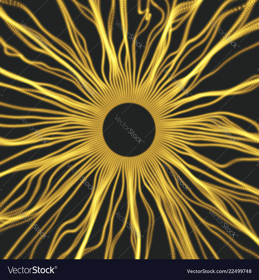 Array with dynamic particles abstract background vector image Array with dynamic particles abstract background