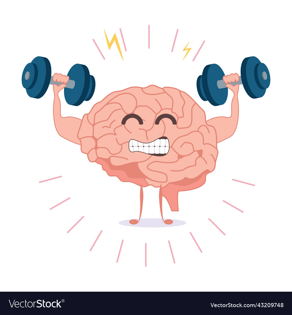 Brain training with dumbbells human train