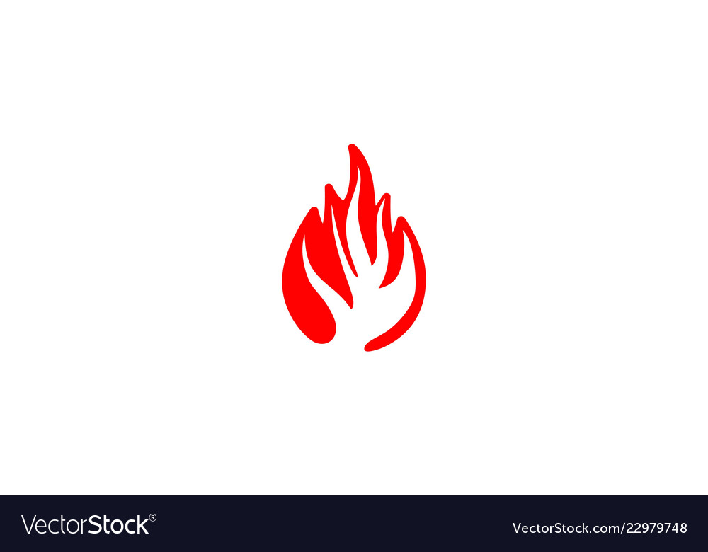 Fire logo designs inspiration isolated on white