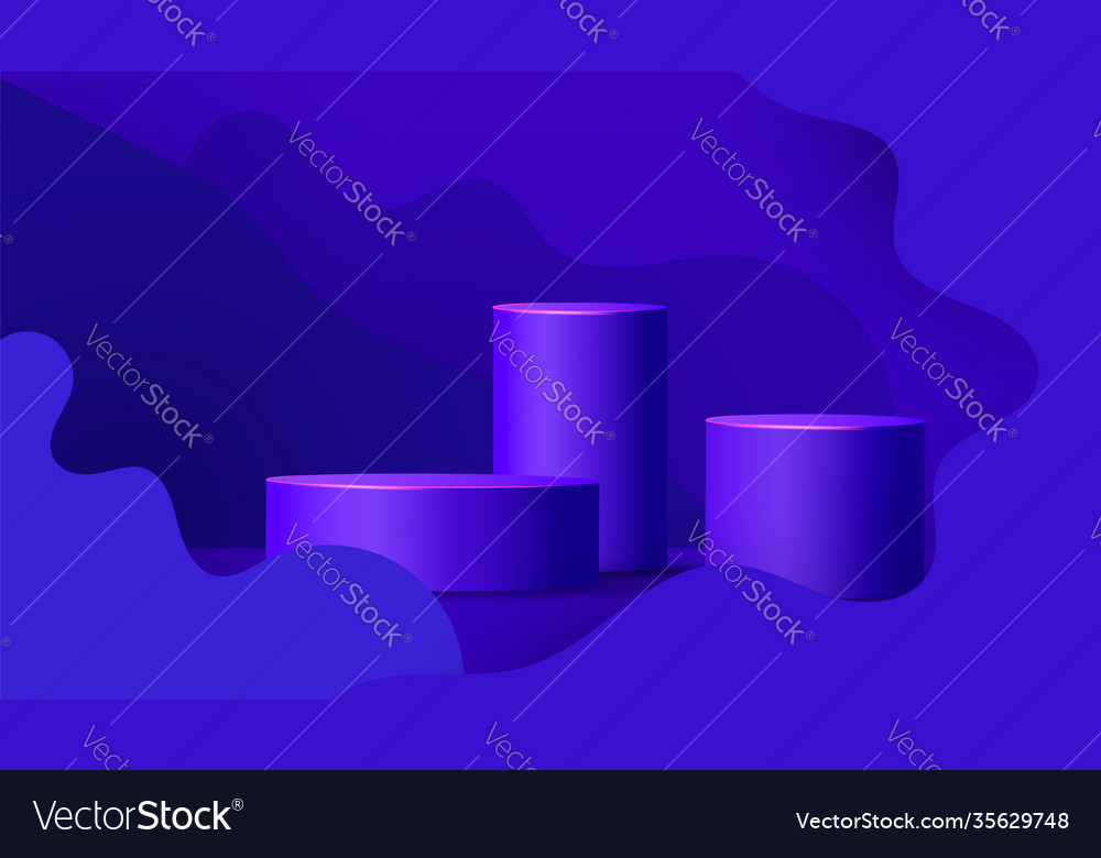 Minimal abstract mock up scene with podium