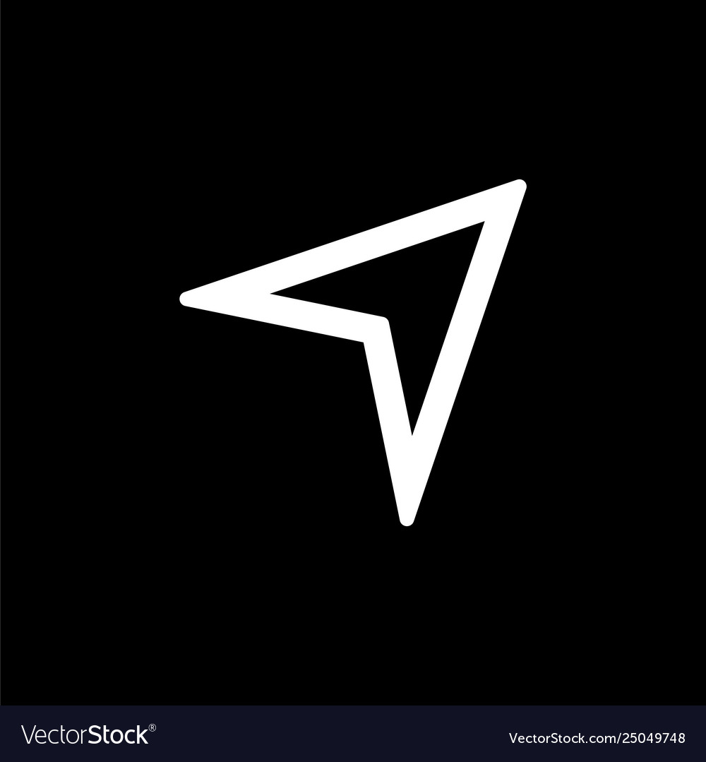 Mauszeiger-Symbol für einfache flache Stil ui Design
