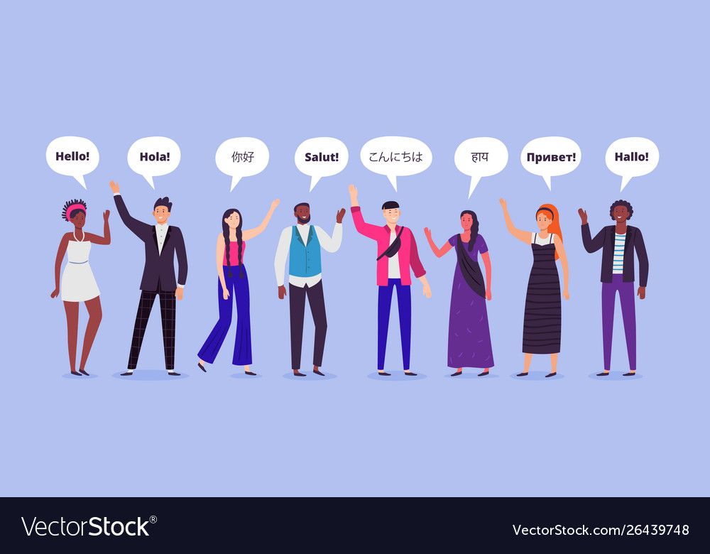 people-say-hi-hello-on-different-languages-vector-image