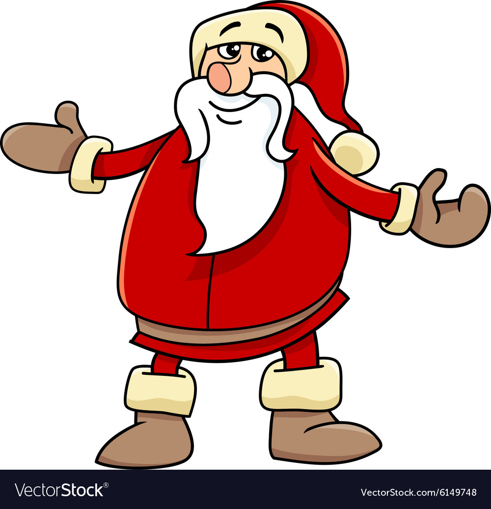 Santa claus cartoon Royalty Free Vector Image - VectorStock