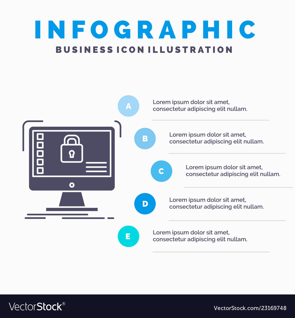 Secure protection safe system data infographics