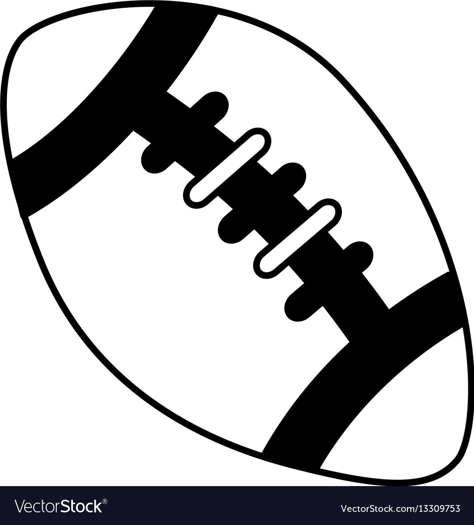 American football balloon icon Royalty Free Vector Image