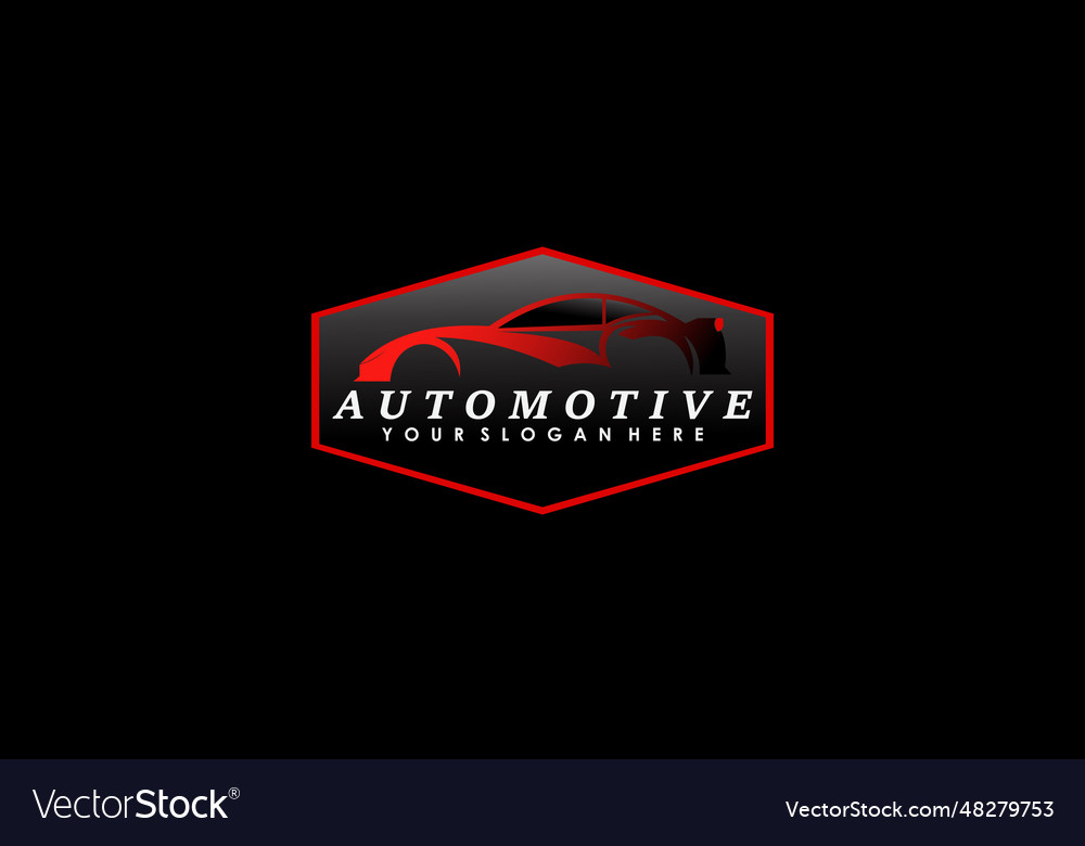 Automotive logo design with creative concept Vector Image