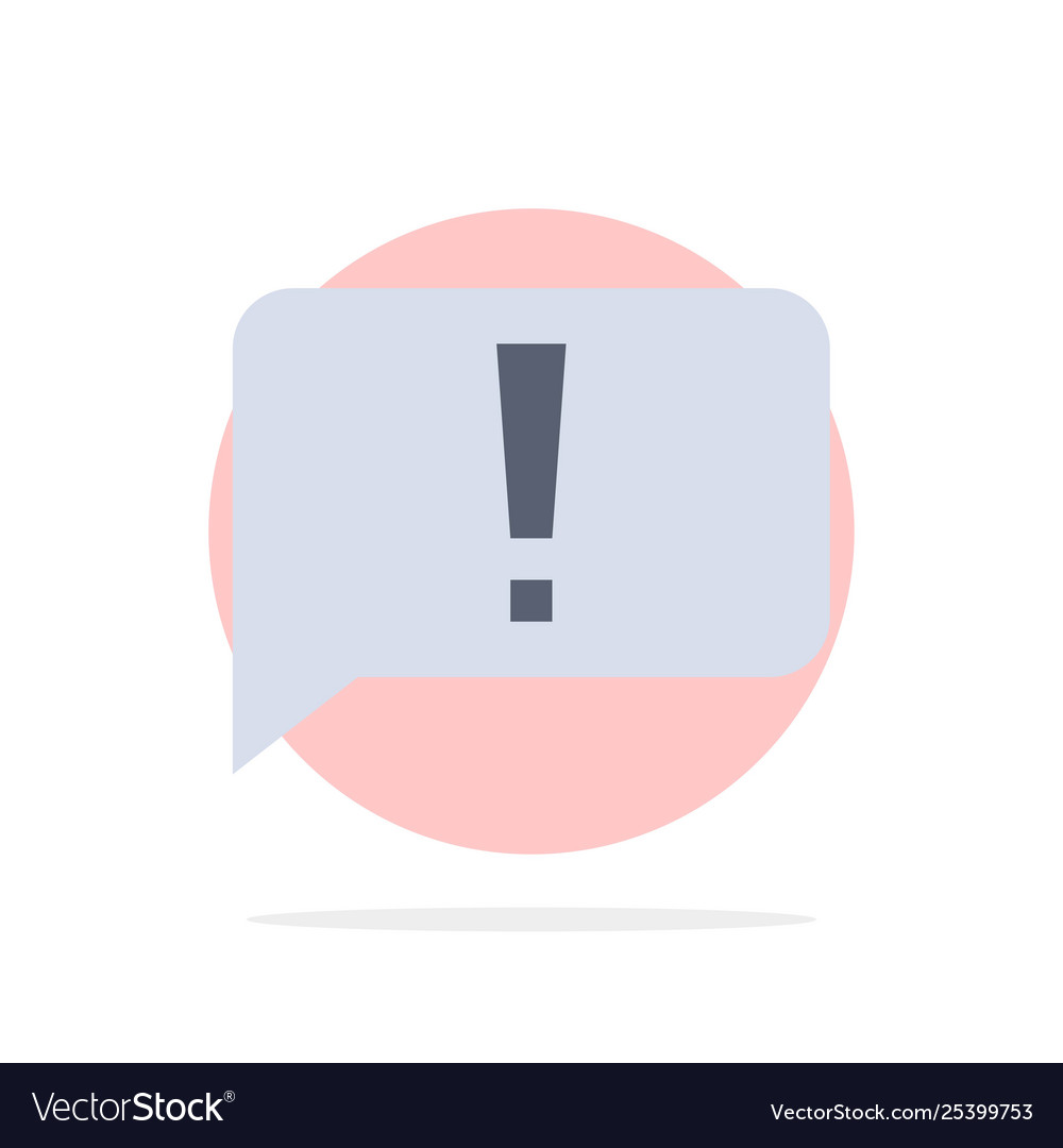 Chat fehler basis ui abstrakt kreis hintergrund vector image Chat fehler basis ui abstrakt kreis hintergrund