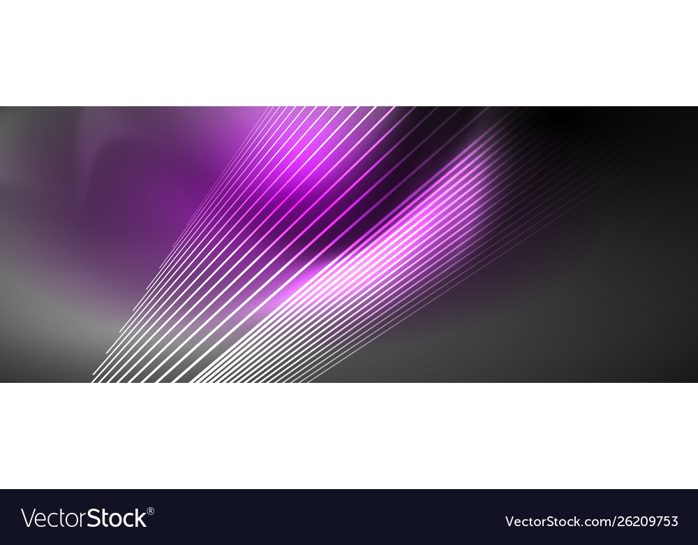 Color light with lines outer space background vector image Color light with lines outer space background