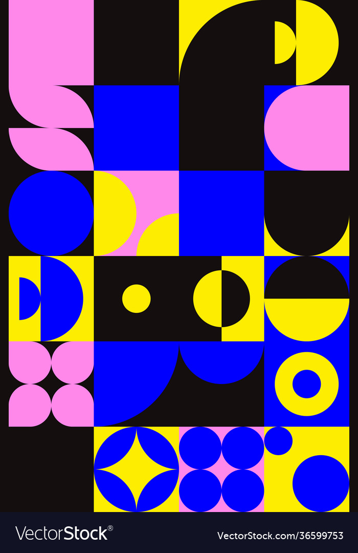 Deconstructed abstract pattern design Vector Image Deconstructed abstract pattern design