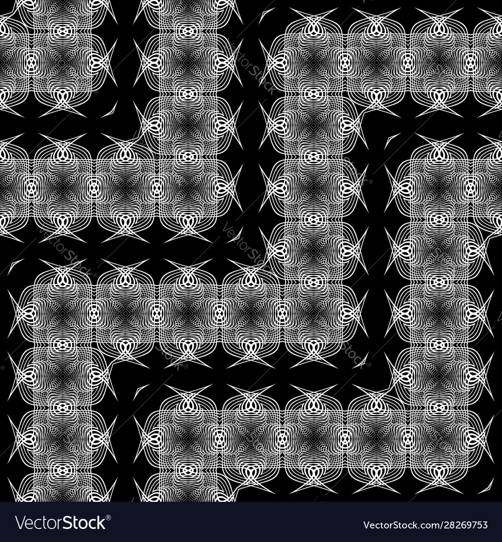 Design seamless monochrome zigzag pattern vector image Design seamless monochrome zigzag pattern