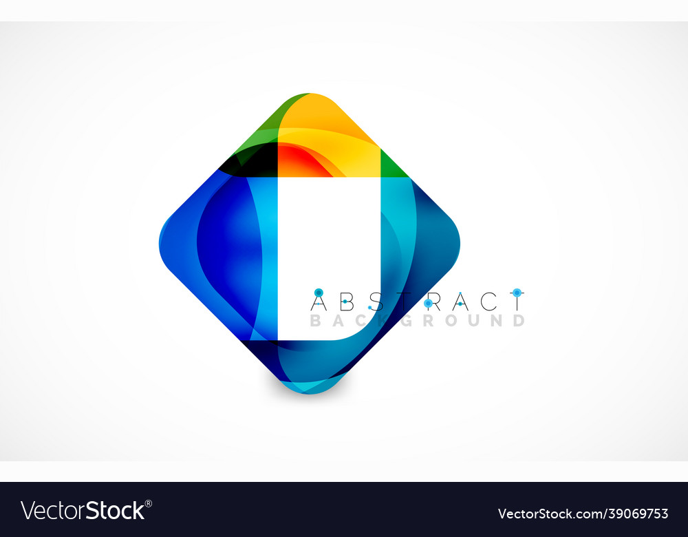 Minimal background abstract square shape vector image Minimal background abstract square shape
