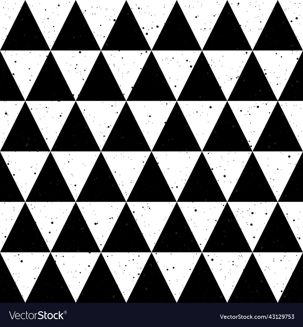 Seamless background black and white triangle