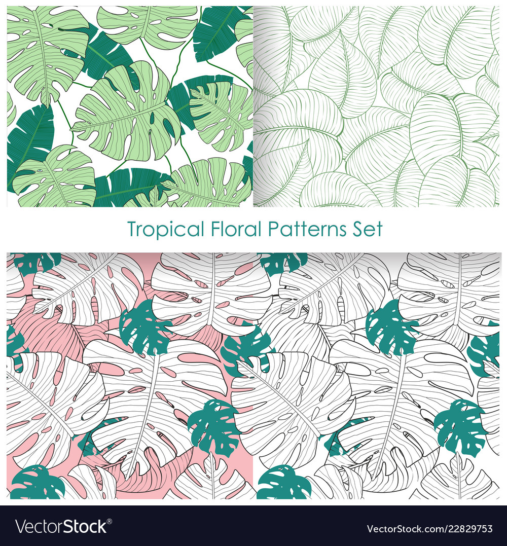 Set seamless patterns