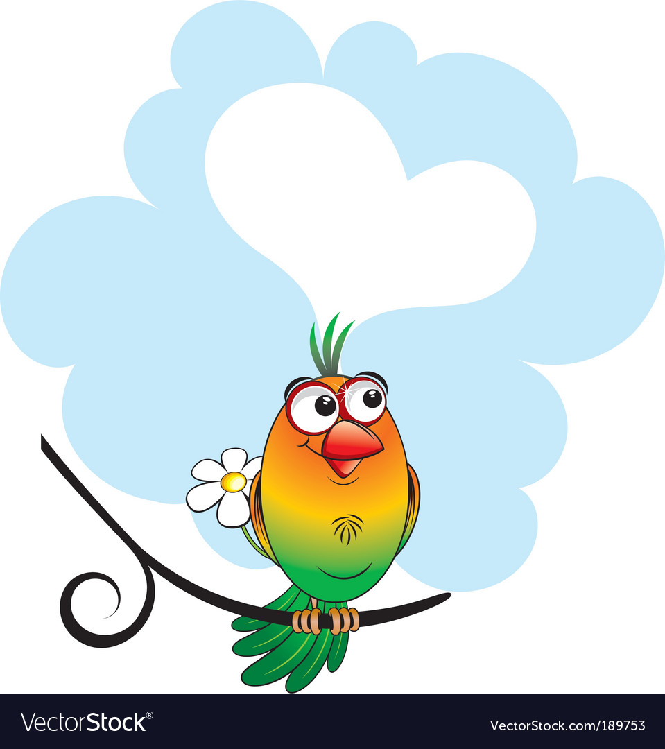 Silly bird Royalty Free Vector Image - VectorStock