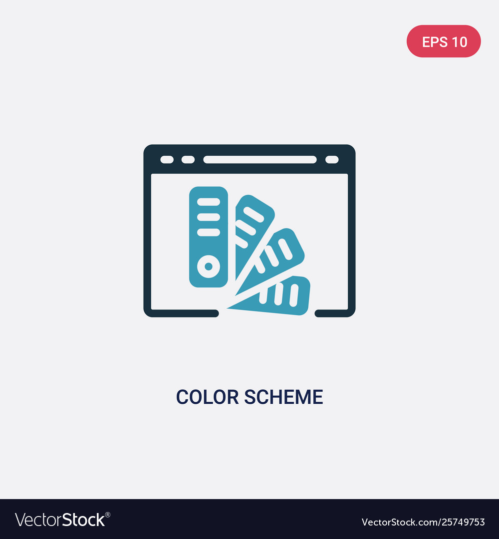 Two color scheme icon from web hosting