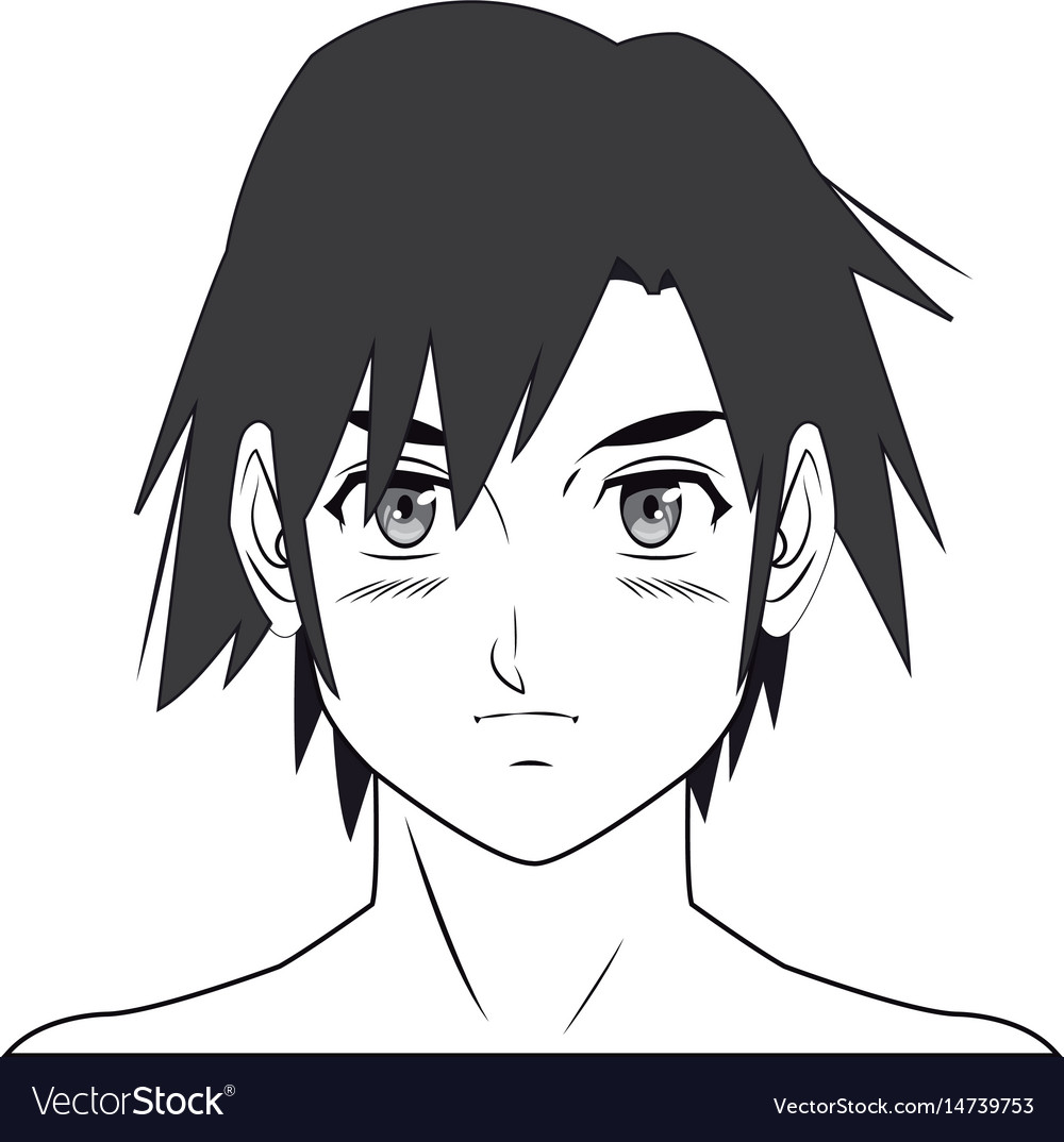 Premium Vector  Young man anime style character vector illustration design  manga anime boy