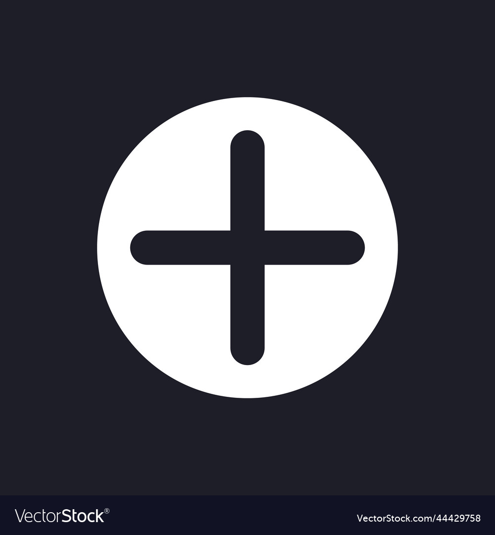 Add button dark mode glyph ui icon