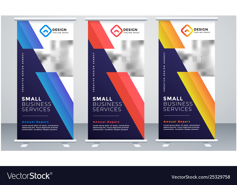 Advertising Trend Business Roll Up Banner Vector Image
