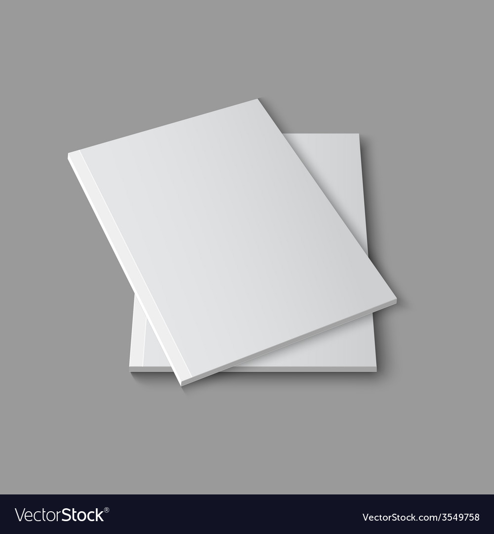 Blank empty magazine template Royalty Free Vector Image