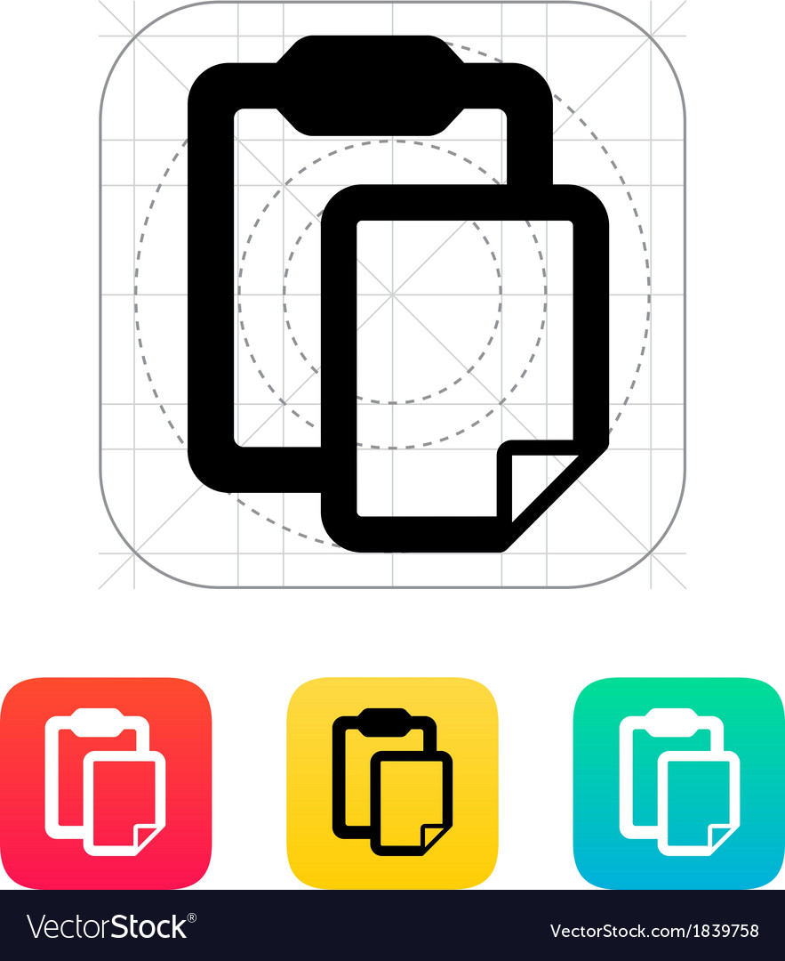 Clipboard with file icon