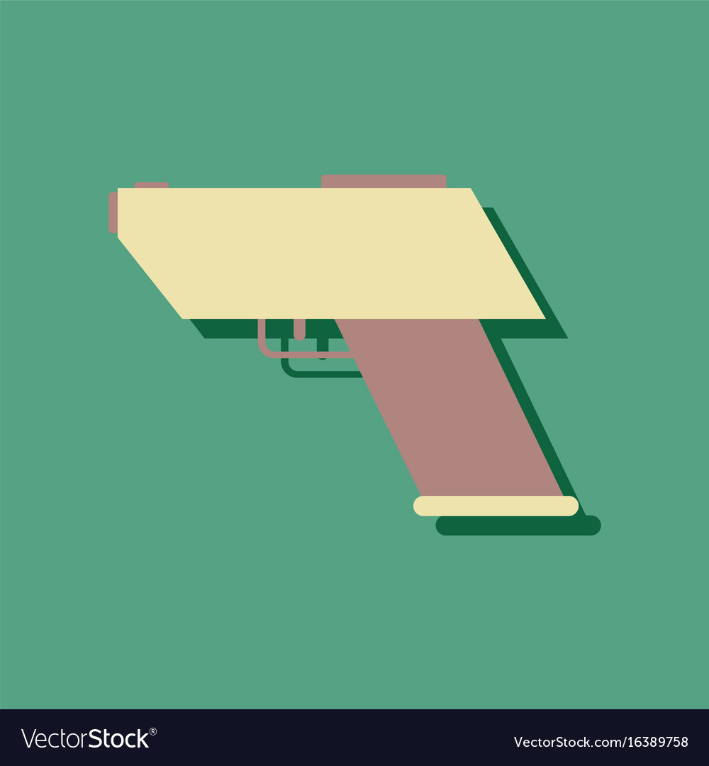 Flat icon design collection electric gun