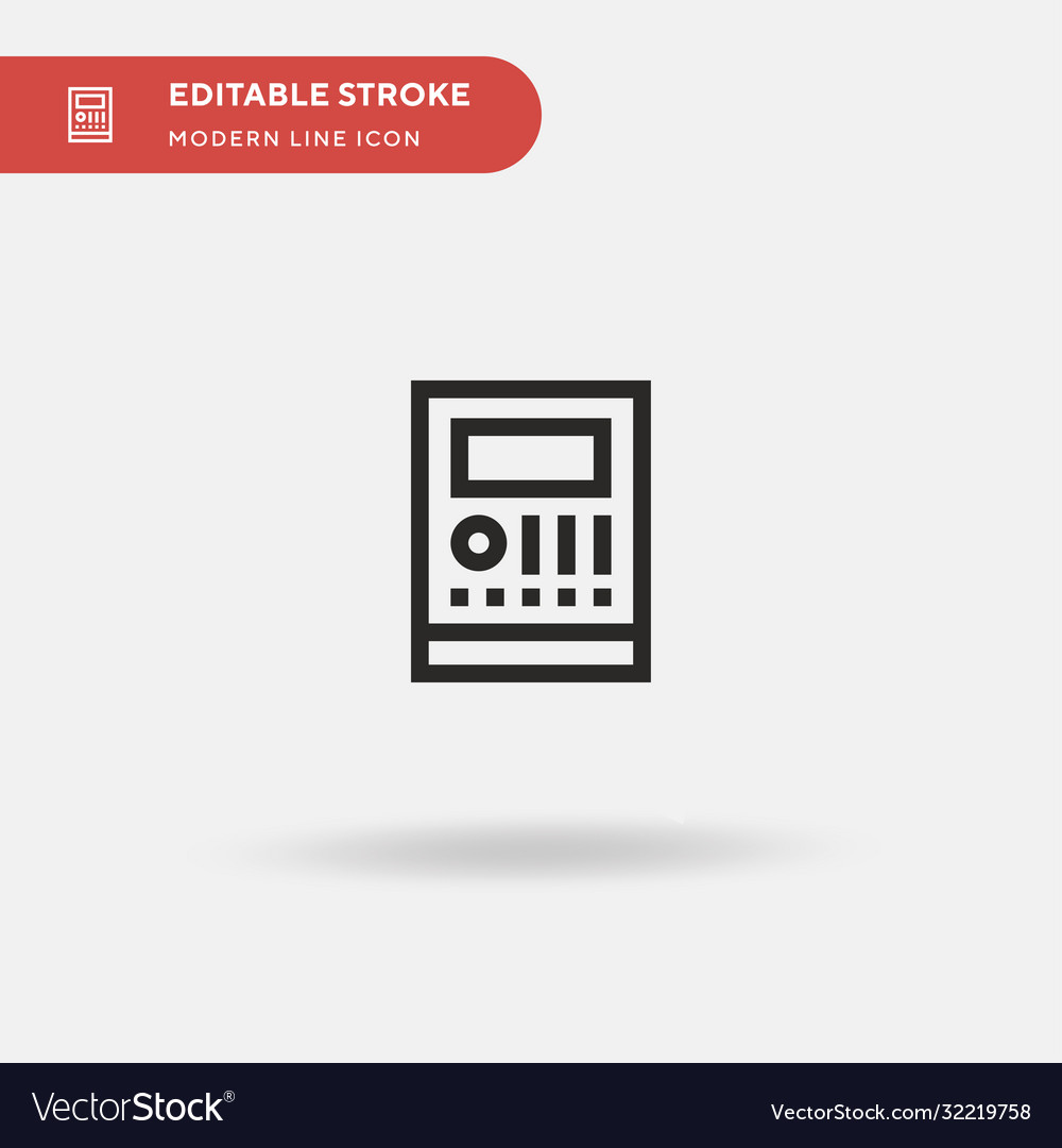 Machine simple icon symbol