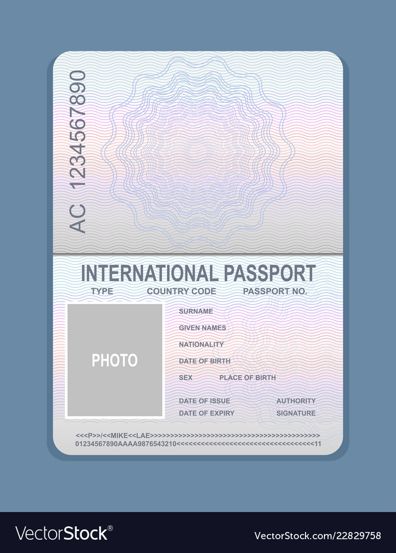 Open Passport Clipart