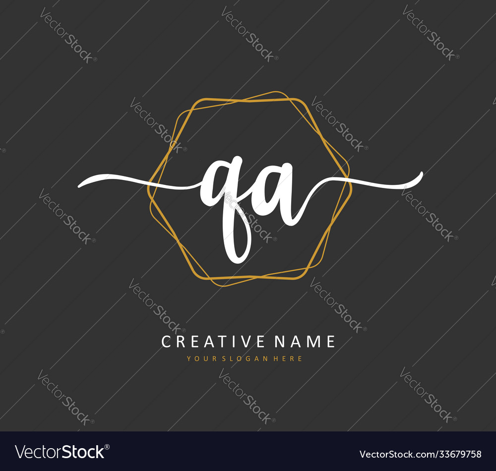 Q a qa Anfangsbuchstaben Handschrift und Unterschrift Vector Image Q a qa Anfangsbuchstaben Handschrift und Unterschrift