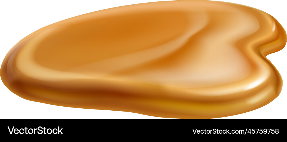 Realistic peanut puddle composition Royalty Free Vector