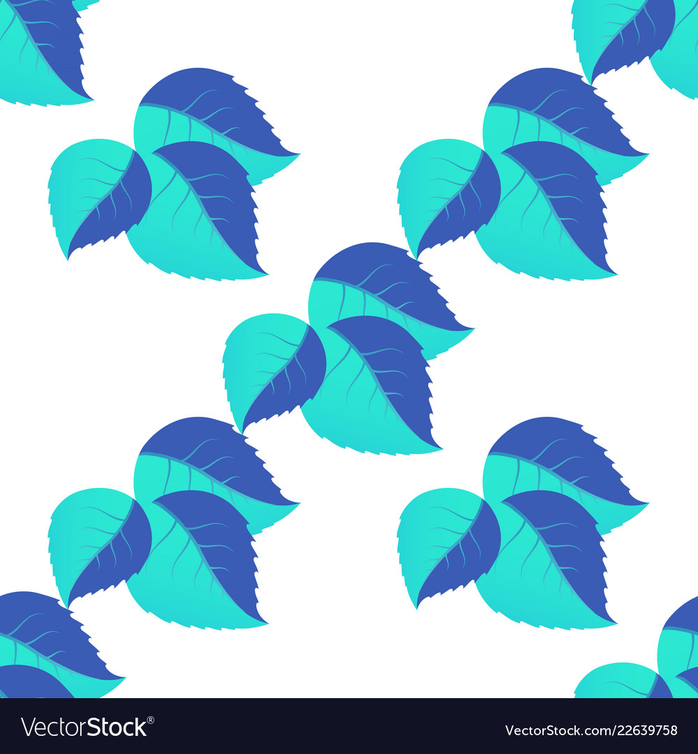 Seamless pattern of leaves arranged randomly vector image Seamless pattern of leaves arranged randomly