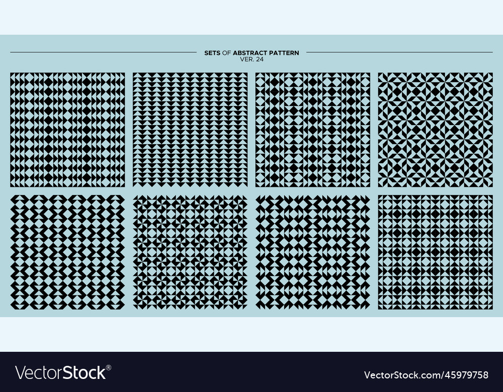 Satz von Grundform abstraktes nahtloses Muster vector image Satz von Grundform abstraktes nahtloses Muster