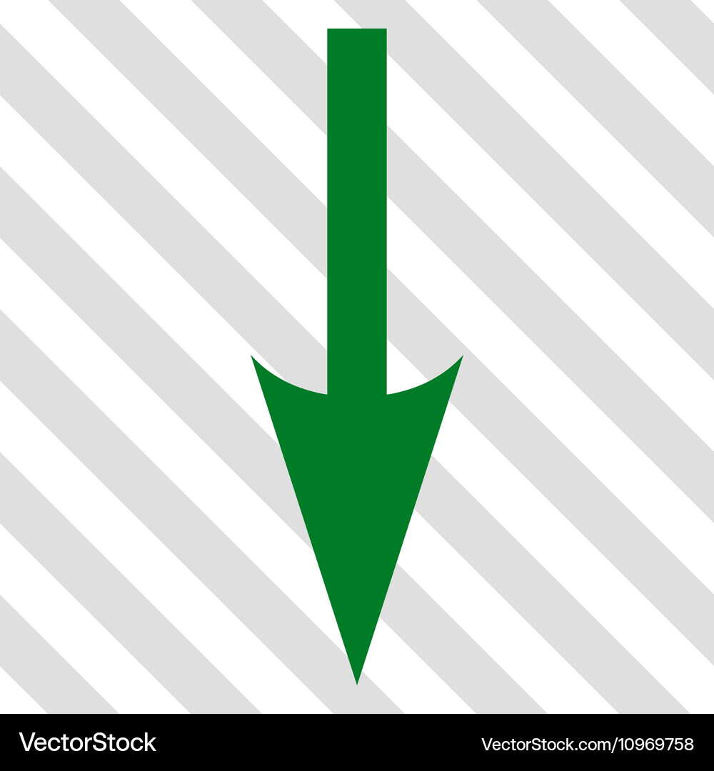 Sharp arrow down icon Royalty Free Vector Image