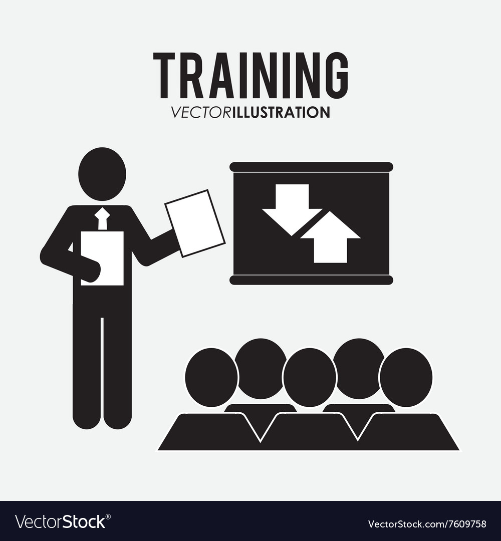 Download Training icon design Royalty Free Vector Image