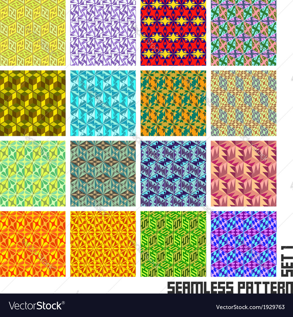 Abstract Pattern Tile Set