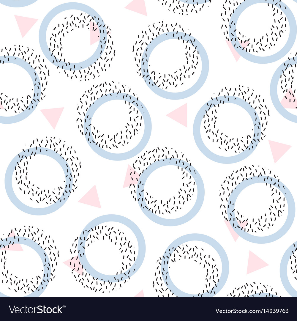 Abstract seamless pattern in the style of memphis
