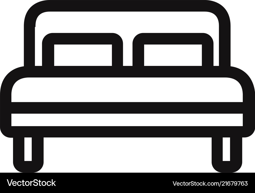 Bed icon Royalty Free Vector Image - VectorStock
