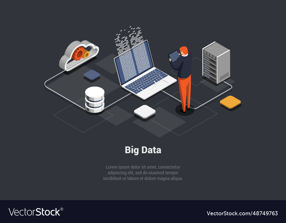 Big data processing center cloud database server