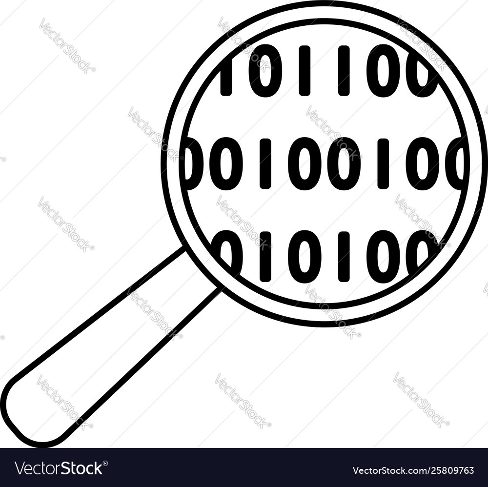 Data analysing icon Royalty Free Vector Image - VectorStock