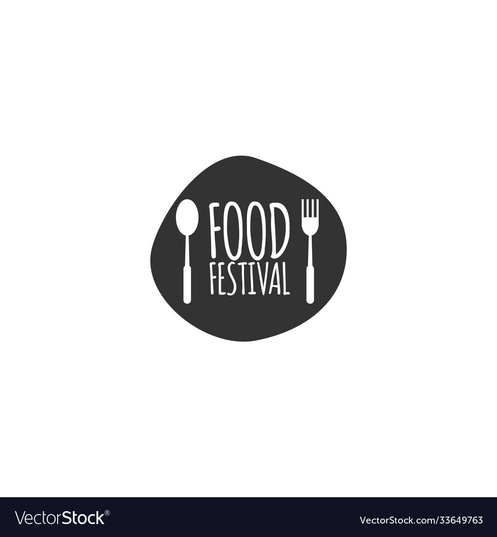 Food festival logo template design