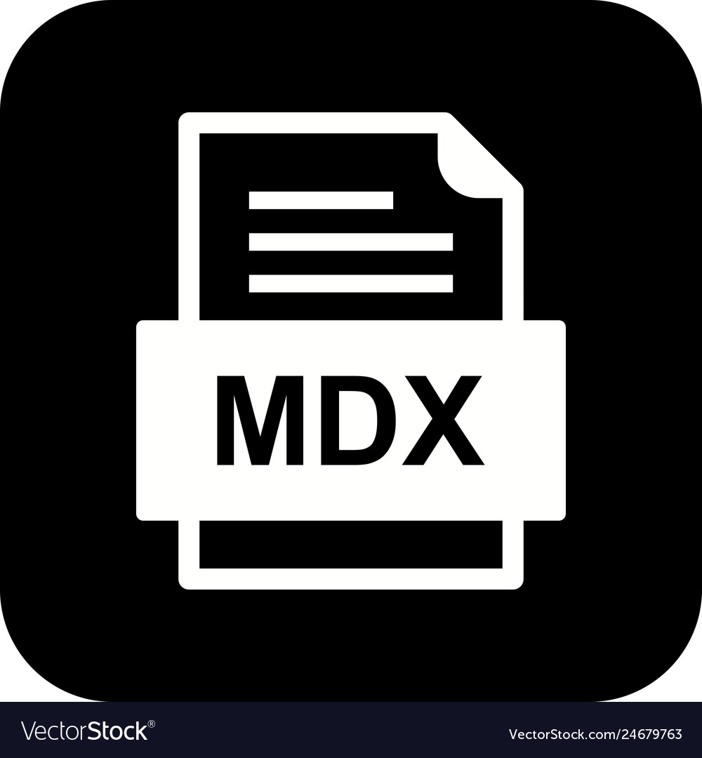 Mdx file document icon