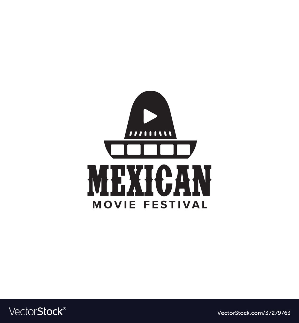 Mexico movie logo with traditional hat