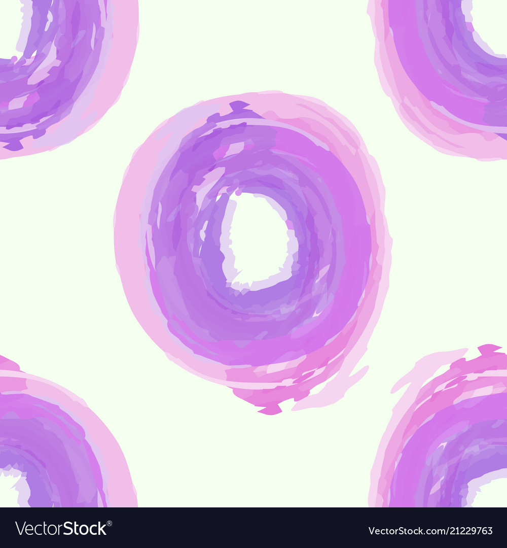 Painting seamless pattern with watercolor circles