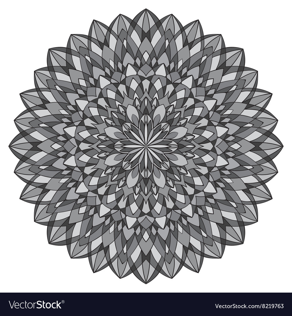 Round geometric pattern Royalty Free Vector Image