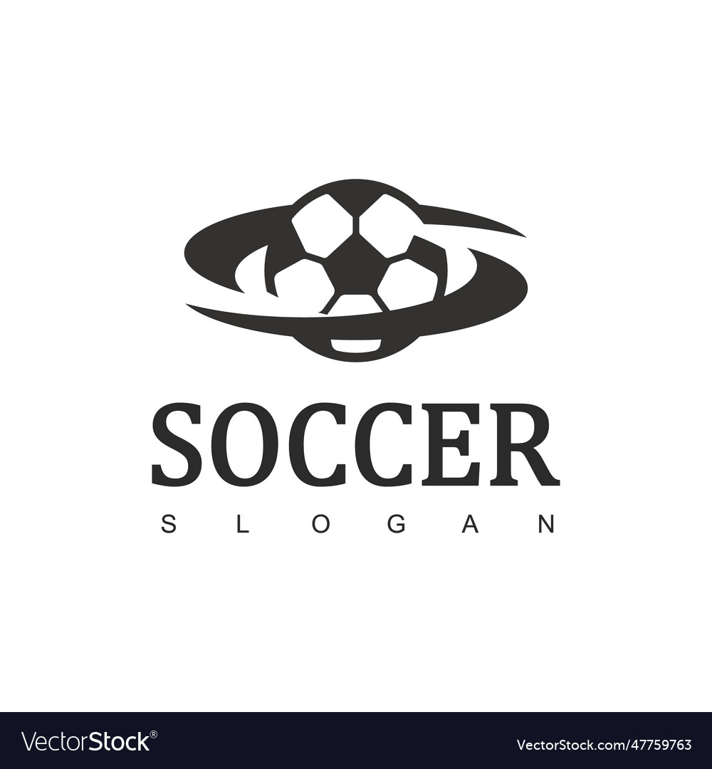 Soccer logo or football club sign Royalty Free Vector Image