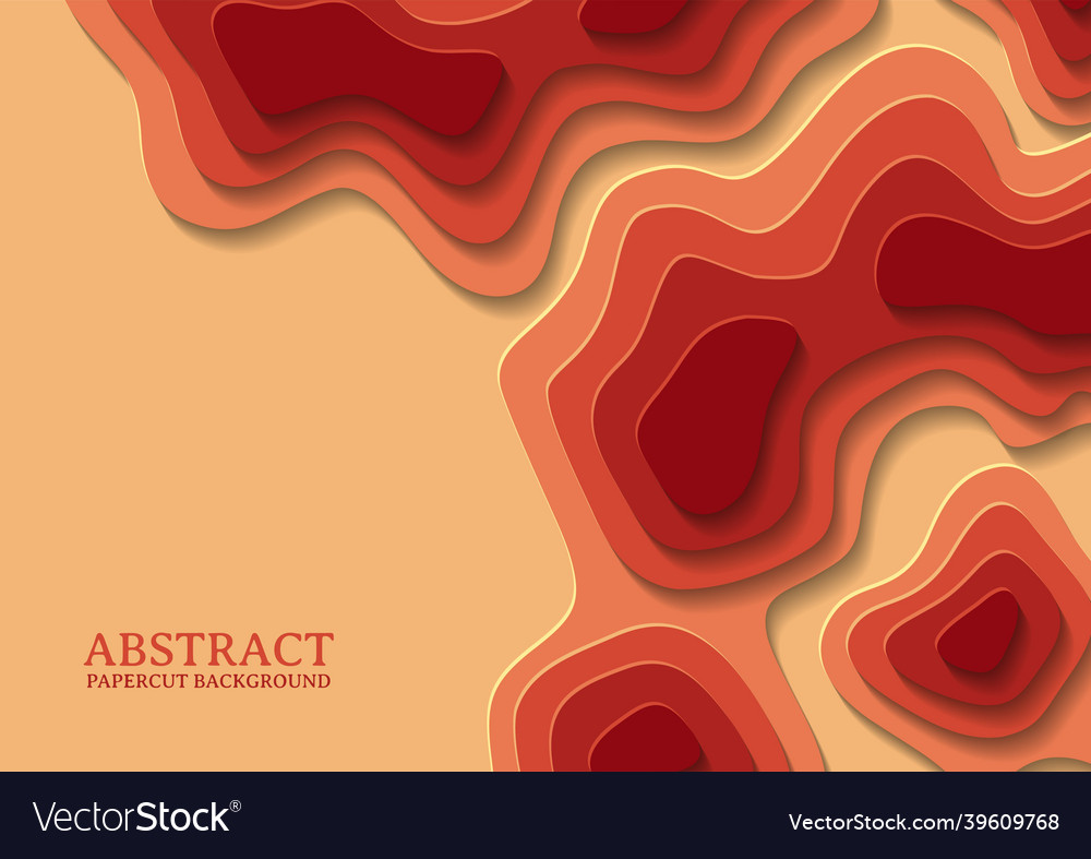 Abstract papercut design background with overlap Vector Image Abstract papercut design background with overlap