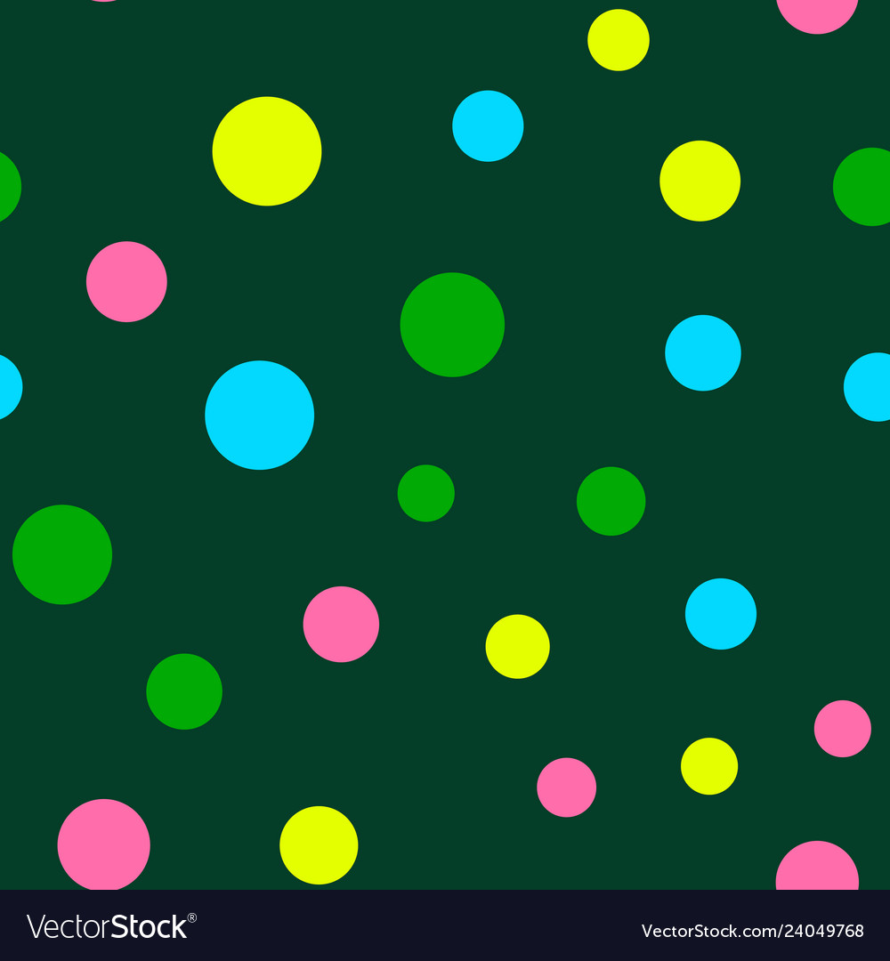 Colored circles seamless pattern