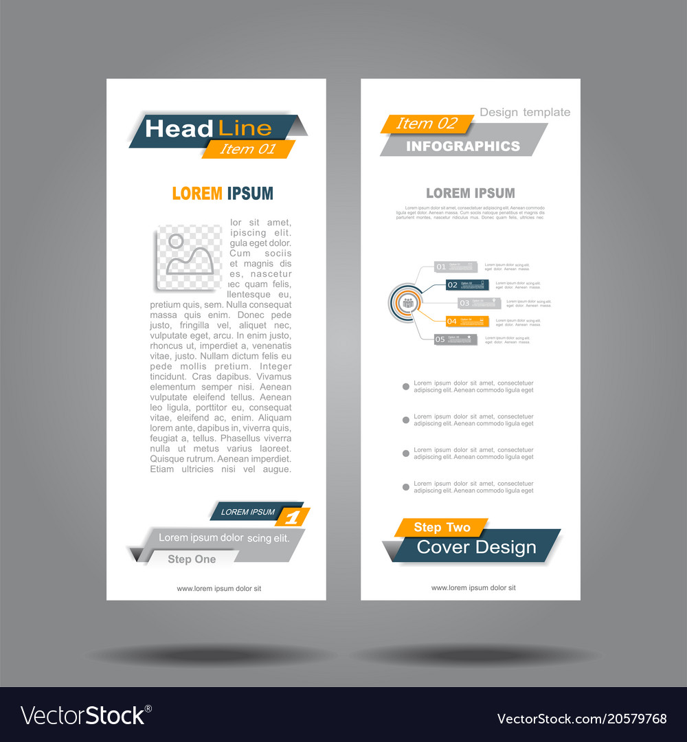 design vertical template flyer banner royalty free vector
