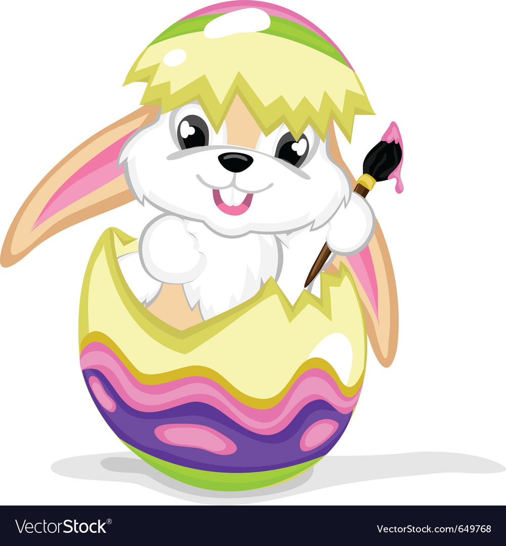 Easter bunny Royalty Free Vector Image - VectorStock