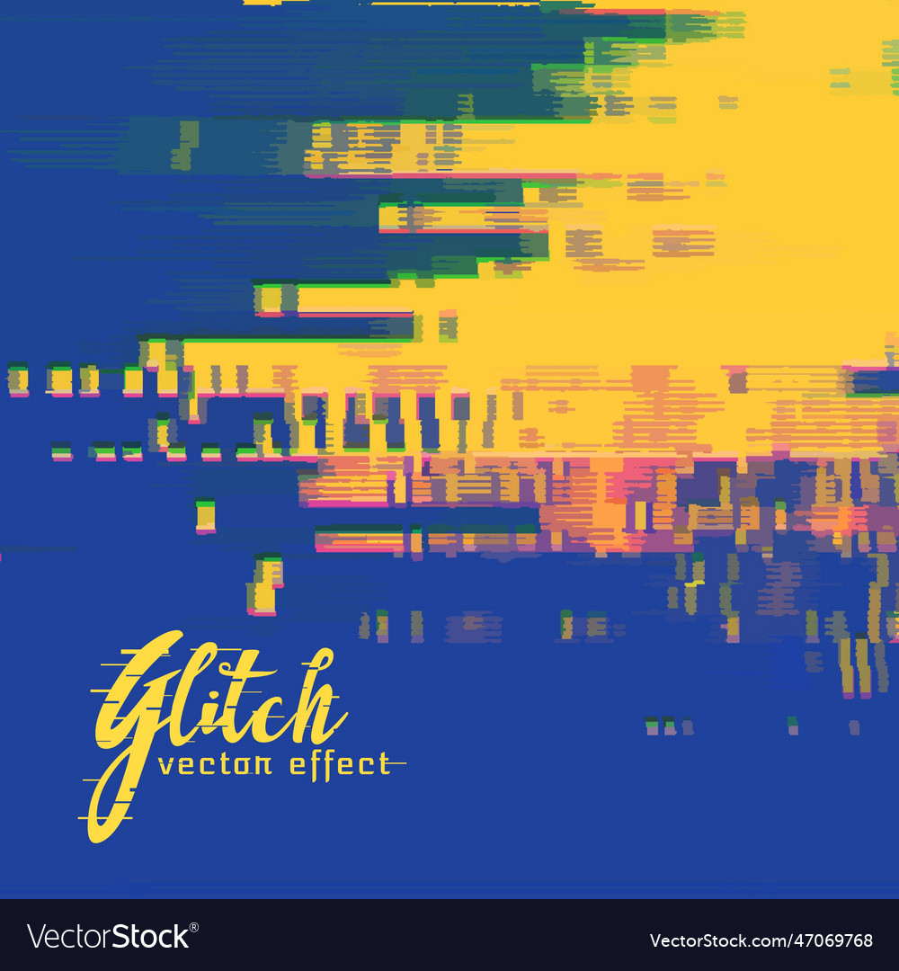 Glitch signal error background in duotone colors
